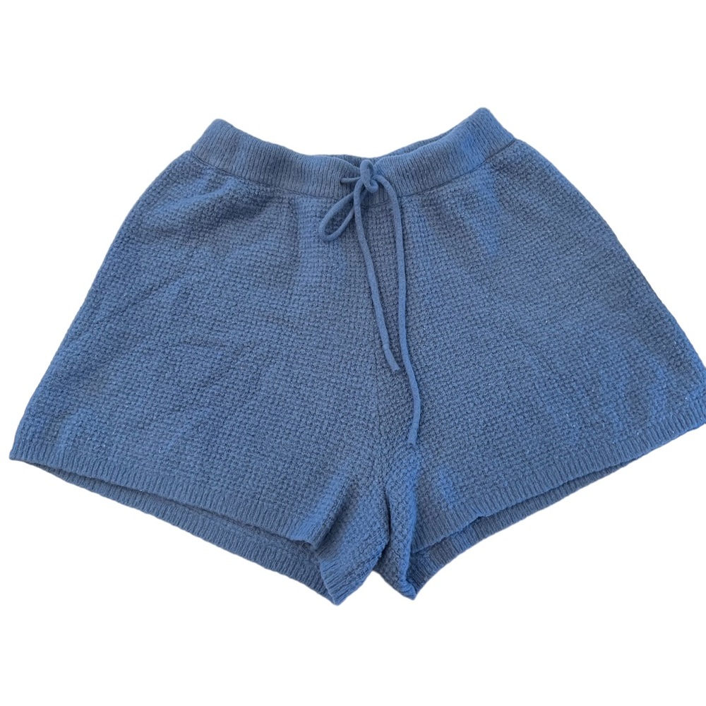 Anthropologie Saturday Sunday Blue Knit Comfy Shorts Size XS Petite